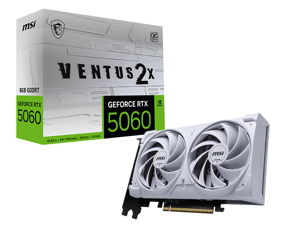 『微星』RTX5060 - 8G VENTUS 2X OC WHITE